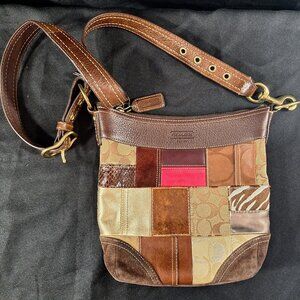 COACH Vintage Y2K Limited Edition Holiday Patchwork Crossbody Bag 10435 - RARE